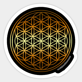 Golden Flower of Life Sticker